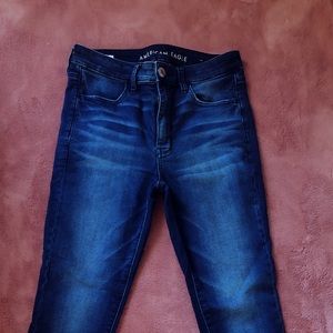 bought new, barely worn, AE high-waisted jeans